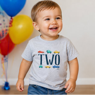 トランスポーテーション 誕生日Tシャツ トドラーTシャツ