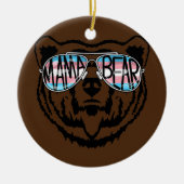 トランスママベママママママママママ誇りを持ったマアリートランスジェンダー セラミックオーナメント (正面)