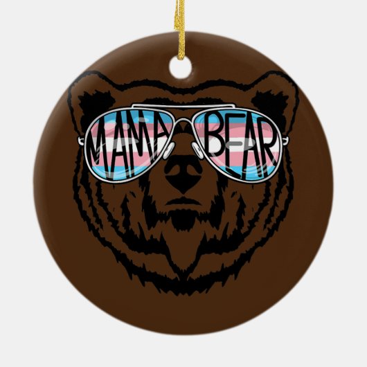 トランスママベママママママママママ誇りを持ったマアリートランスジェンダー セラミックオーナメント (裏面)