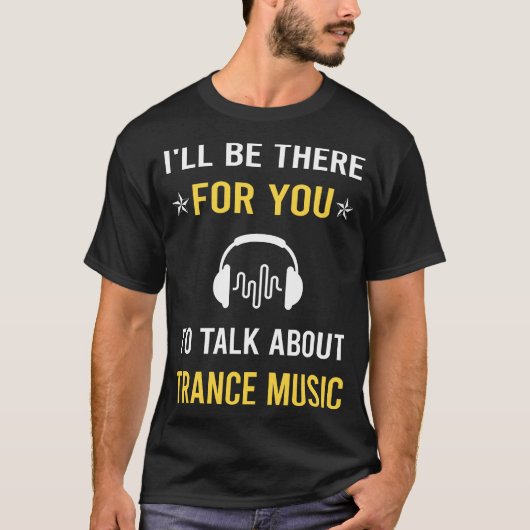 トランスミュージックについて語ろう Tシャツ (正面)