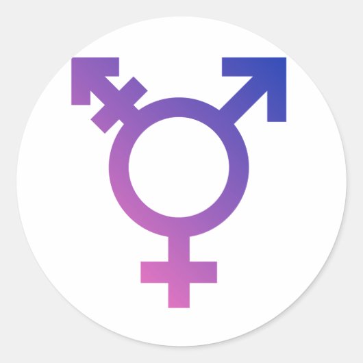 トランスユニバーサルシンボル ラウンドシール (正面)