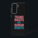トランスライツは人権トランスジェンダープライド SAMSUNG GALAXY S21ケース<br><div class="desc">トランスライツは人権トランスジェンダーLGBTQプライド</div>