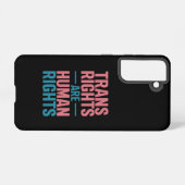 トランスライツは人権トランスジェンダープライド SAMSUNG GALAXYケース (裏面横)