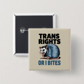 トランスライツまたはアイビテスゲイおもしろいLgbtqプライド 缶バッジ (正面&裏面)