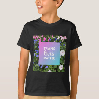 トランスライフスフローラタイポグラフィ Tシャツ