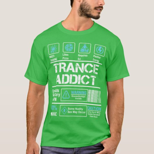 トランス中毒 レトロ Tシャツ (正面)