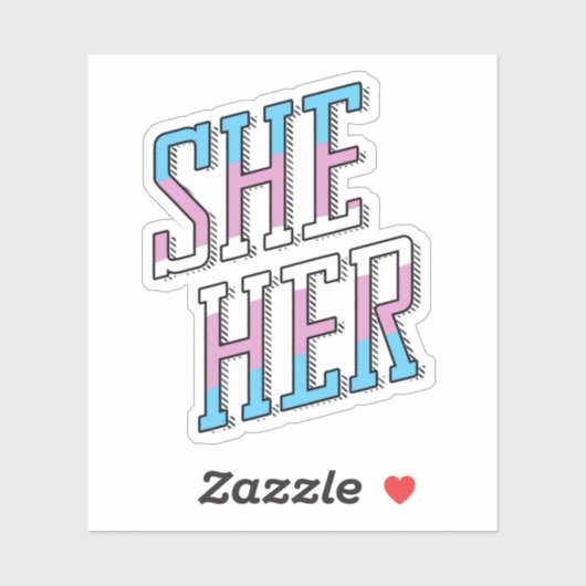 トランス代名詞 シール (シート)