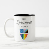 トランス保護キッズエピスコパルプライド国旗のマグカップ ツートーンマグカップ (左)