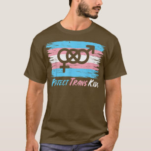 トランス保護キッズトランスジェンダーの平等をサポート胡 Tシャツ