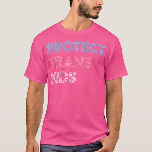 トランス保護キッズトランスジェンダーLgbtプライドティー Tシャツ (正面)