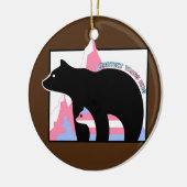 トランス保護キッズママがトランスジェンダーを負担 セラミックオーナメント (左)