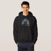 トランス保護キッドレインボーサポートLGBTプライドEqual パーカ (正面フル)
