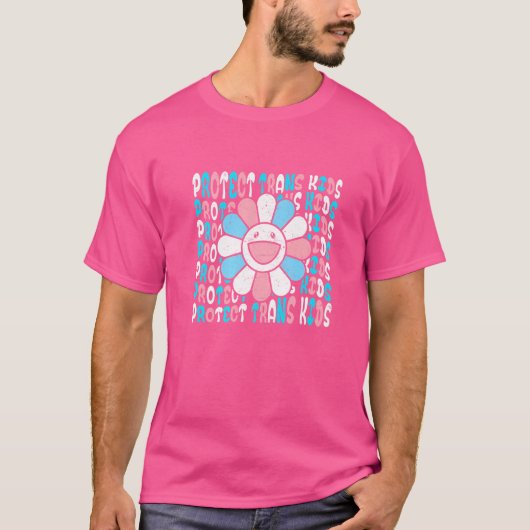 トランス保護クキッズトランスジェンダーLgbtプライド Tシャツ (正面)