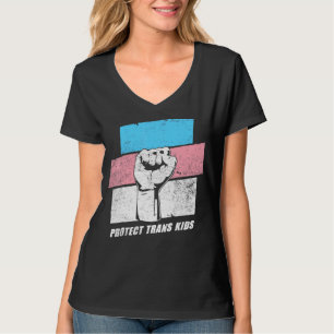 トランス保護トキッズトランスジェンダープライド月 Tシャツ
