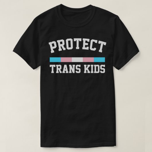 トランス保護トキッズトランス権利デザイン Tシャツ (デザイン正面)