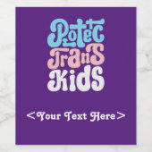 トランス保護トキッズボトルラベル ワインラベル (シングルラベル)