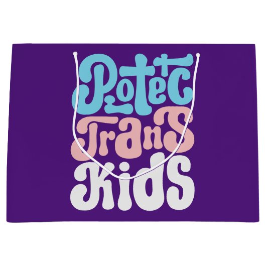 トランス保護トキッズ抱き枕 ラージペーパーバッグ (正面)