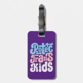 トランス保護トキッズ荷物タグ ラゲッジタグ (裏面縦)