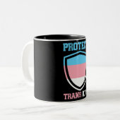 トランス保護トキッズ ツートーンマグカップ (正面左)