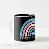トランス保護トキッズ ツートーンマグカップ (正面左)
