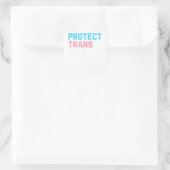 トランス保護トキッズ – LGBTサポートLGBTプライド スクエアシール (バッグ)