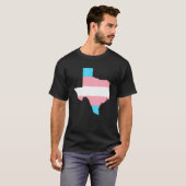 トランス国旗テキサス州LGBTプライドサポート Tシャツ (正面フル)