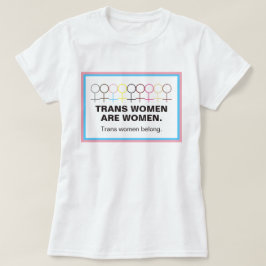トランス女性は女性である女性のシンボルスティック図 Tシャツ