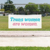 トランス女性は女性です トランスジェンダー 横断幕 (インサイチュ)