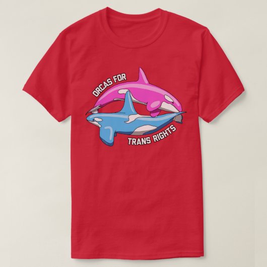 トランス権のためのOrcas 1 Tシャツ (デザイン正面)