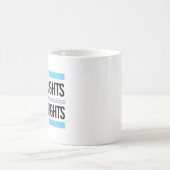 トランス権は人権である コーヒーマグカップ (中央)