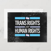 トランス権は人権である – - ポストカード (正面/裏面)