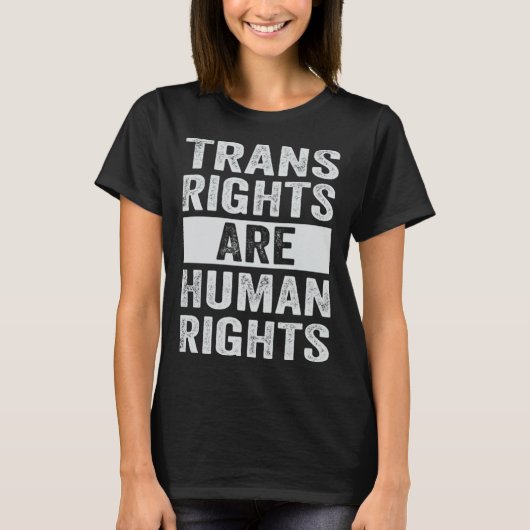 トランス権は人権である – Social Justice - E Tシャツ (正面)