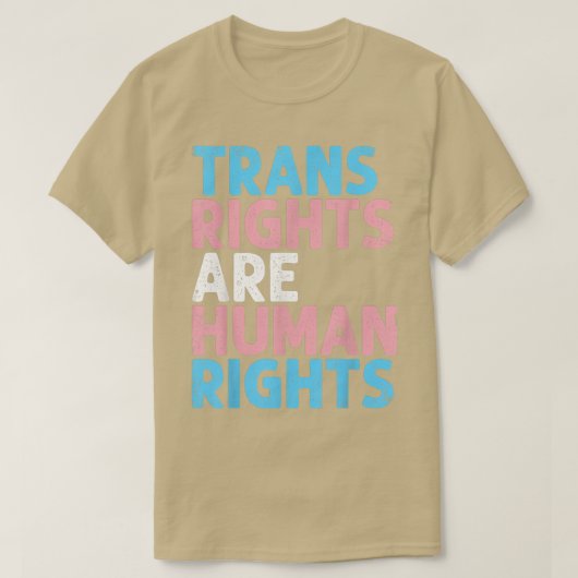 トランス権は人権トランスジェンダーおもしろいLgbである Tシャツ (デザイン正面)