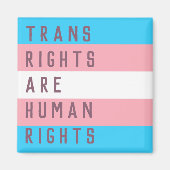 トランス権は人権トランスジェンダー国旗である マグネット (正面)