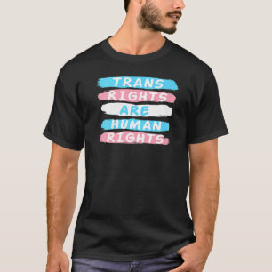 トランス権は人権トランスジェンダーLgbtq Pr Tシャツ