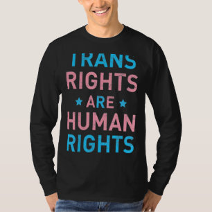 トランス権は人権トランスジェンダーLgbtq Pr Tシャツ