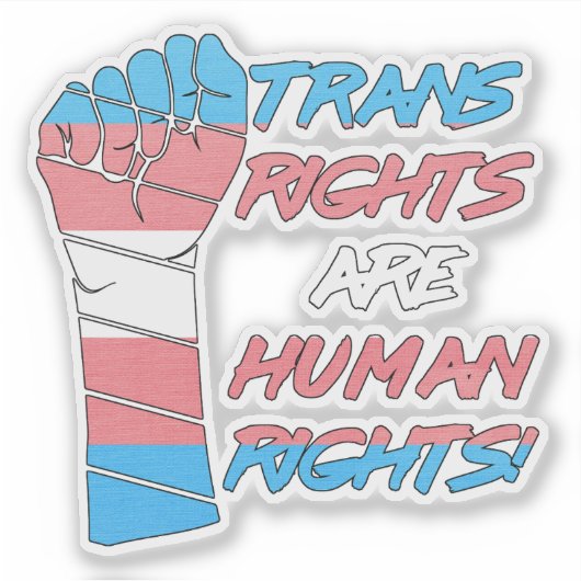 トランス権は人権 シール (正面)