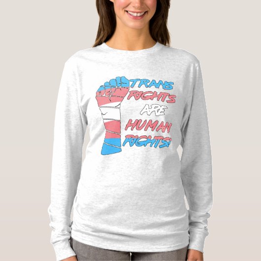 トランス権は人権 Tシャツ (正面)
