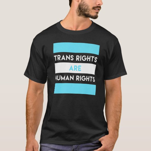 トランス権は人権 Tシャツ (正面)