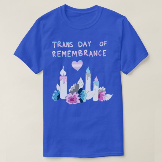 トランス記念日の記憶トランスLGBTQ Tシャツ (デザイン正面)