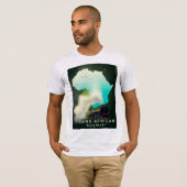 トランス・アフリカ鉄道の旅ポスター Tシャツ (正面フル)