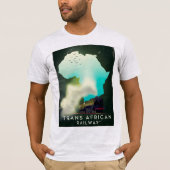 トランス・アフリカ鉄道の旅ポスター Tシャツ (正面)