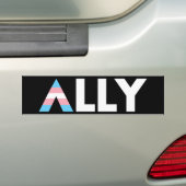 トランス・アリーLGBT バンパーステッカー (車上)