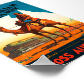 トランス・オーストラリア鉄道ヴィンテージ・ポスター ポスター (角)