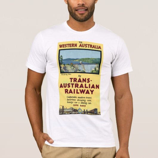 トランス・オーストラリア鉄道 Tシャツ (正面)