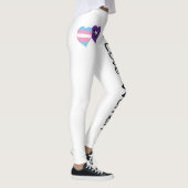 トランス・ジェンダーおよびレズビアンのハート"私は愛します女性"を レギンス (右)