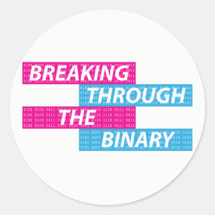 トランス・ジェンダーかTrans/FTM/MTF/Nonbinaryのプライドコード ラウンドシール