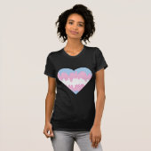 トランス・ジェンダーのハート Tシャツ (正面フル)