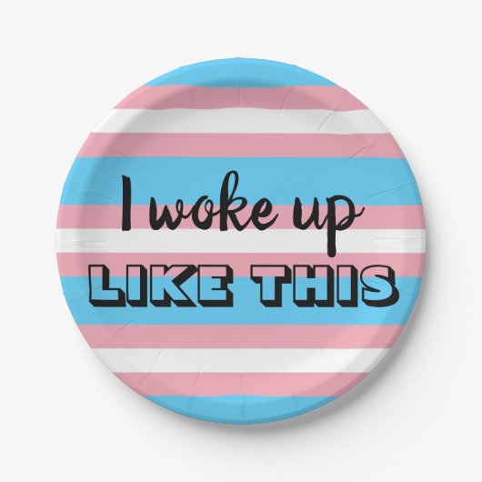 トランス・ジェンダーのプライドのパーティー ペーパープレート (正面)