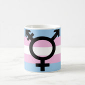 トランス・ジェンダーのプライドのマグ コーヒーマグカップ (中央)